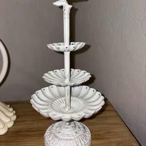 Shabby vintage earring holder